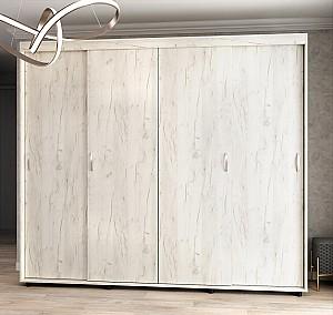 Dulap-cupe ML Mobila ML-1 (2.5x2.2 m) Stejar Kraft Alb