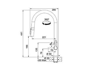 Robinet bucatarie Franke Maris Slim J Clear Water (120.0730.911)