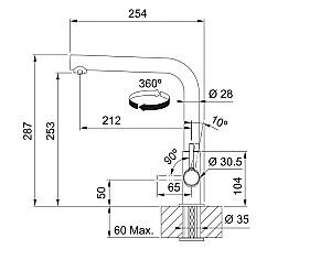 Robinet bucatarie Franke Lina L Clear Water (120.0730.779)