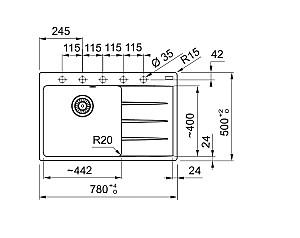 Chiuveta de bucatarie Franke CNG 611-78 Matte Black (114.0633.150)