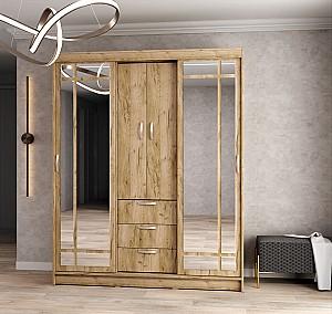 Dulap-cupe ML Mobila Diplomat 1700 Stejar Kraft Gri