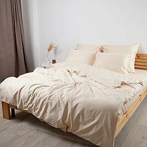 Albituri de pat TEP Stripe Satin 200x220 cm Champagne