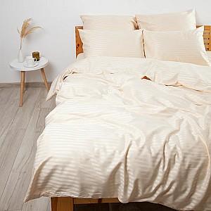 Albituri de pat TEP Stripe Satin 200x220 cm Champagne