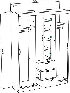 Dulap-cupe ML Mobila Diplomat 1700 Stejar Auriu