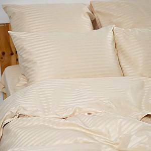 Albituri de pat TEP Stripe Satin 200x220 cm Champagne