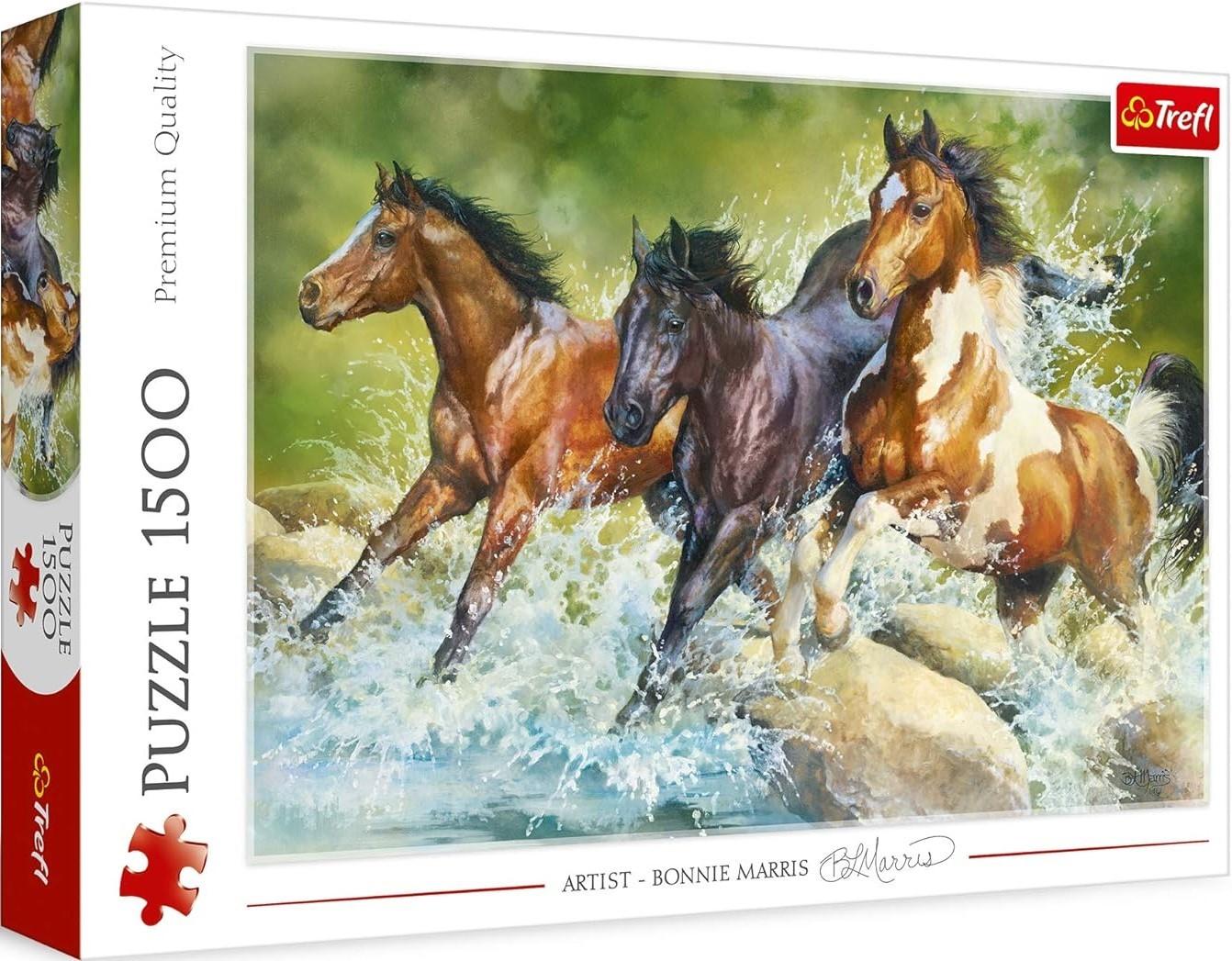 Puzzle Trefl 26148 Three wild Horses