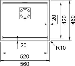 Chiuveta de bucatarie Franke KNG 110-52 Matte Black (125.0718.450)