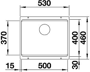 Chiuveta de bucatarie Blanco Etagon 500-U (525887)
