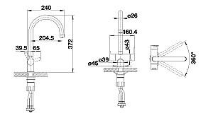 Robinet bucatarie Blanco Trima (525803)