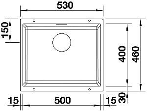 Chiuveta de bucatarie Blanco Subline 500-U (525995)