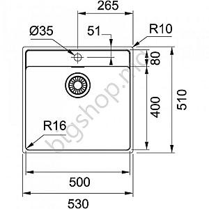 Chiuveta de bucatarie Franke Maris MRX 210-50TL