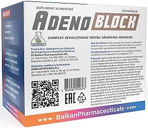 Supliment alimentar Balkan Pharmaceuticals AdenoBlock 120caps