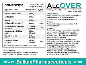 Supliment alimentar Balkan Pharmaceuticals AlcOVER 5plicuri