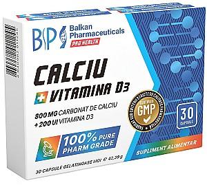 Vitamine Balkan Pharmaceuticals CALCIUM + VITAMIN D3 30softgeluri