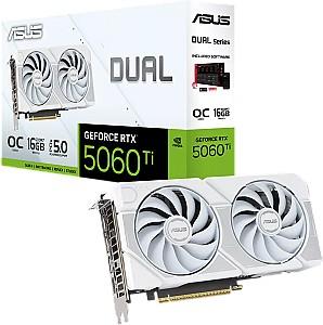 Placa video Asus GeForce RTX 5060 Ti 16GB Dual White OC Edition