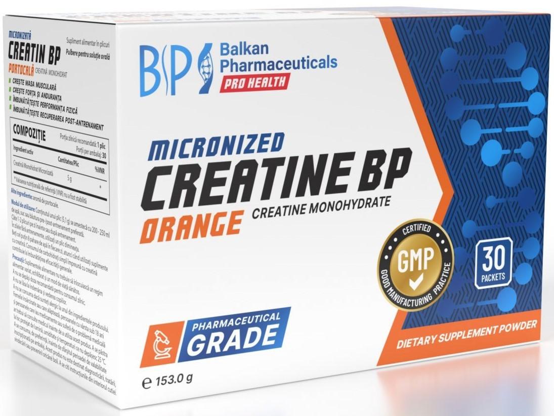 Creatină Balkan Pharmaceuticals CREATINE BP (Orange)  30plicuri