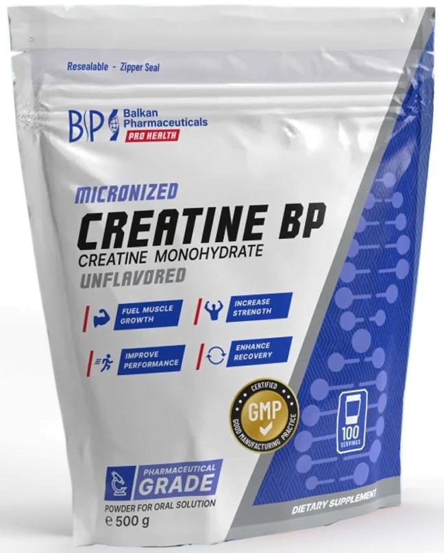 Creatină Balkan Pharmaceuticals CREATINE BP (fara gust) pudra 500g.