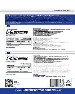 Aminoacizi Balkan Pharmaceuticals L-GLUTAMINE pudra 500g.