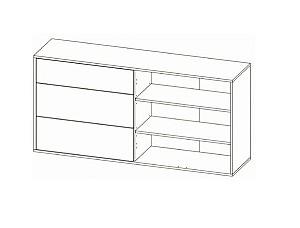 Comoda Sokme Nitro 2D3S votan/alb