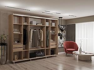 Dulap-cupe My-Style 2.8 x H2.4 m Pal Stejar Sonoma