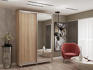 Dulap-cupe My-Style 1.2 x H2.3 m Pal + Oglinda Stejar Sonoma