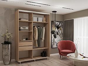 Dulap-cupe My-Style 1.2 x H2.3 m Pal + Oglinda Stejar Sonoma