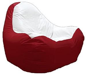 Fotoliu puf Relaxtime HiPoly Medium Red/White