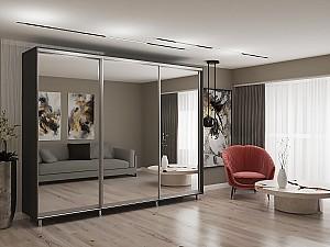 Dulap-cupe My-Style 2.9 x H2.4 m Oglinda Antracit