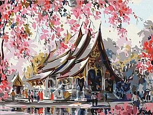 Tablou pe numere BrushMe Templu thailandez (RBS3259)