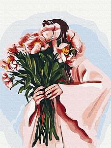 Tablou pe numere BrushMe Ținută de primăvară (RBS53448)