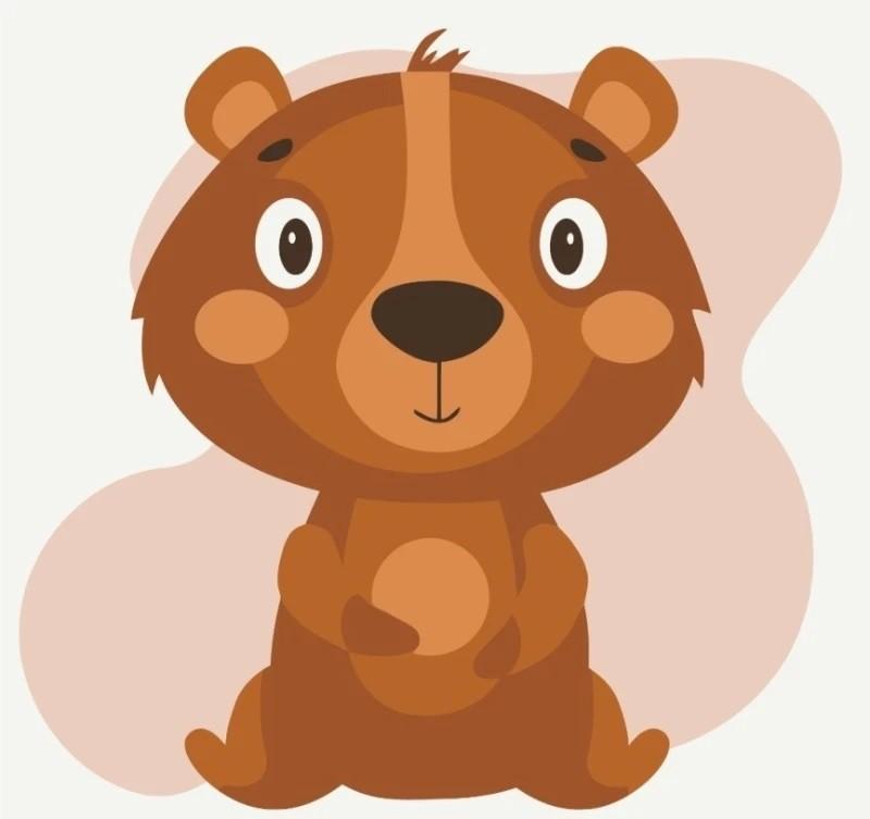 Tablou pe numere BrushMe Ursul (MBS023)