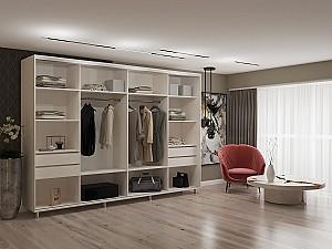 Dulap-cupe My-Style 3.1 x H2.4 m Oglinda Cenușiu