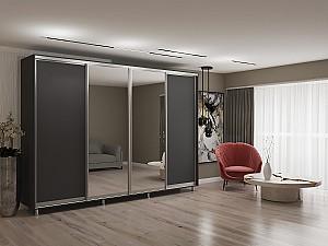 Dulap-cupe My-Style 3.1 x H2.4 m Pal + Oglinda Antracit