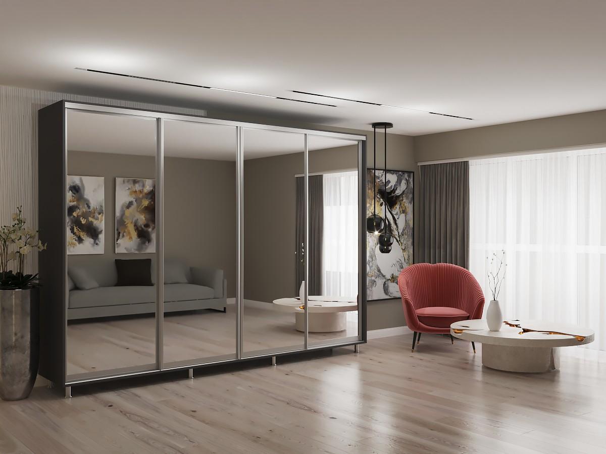 Dulap-cupe My-Style 3.2 x H2.4 m Oglinda Antracit