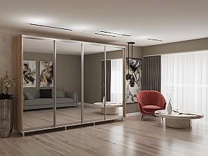 Dulap-cupe My-Style 3.3 x H2.4 m Oglinda Stejar Sonoma