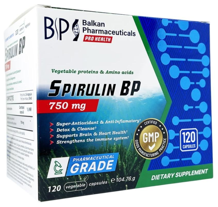 Supliment alimentar Balkan Pharmaceuticals Spirulin-BP