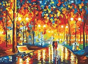 Tablou pe numere PRC Toamna in parc 03802