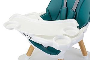 Scaun reglabil pe inaltime de masa Caretero Tuva Green