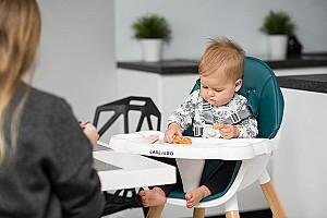 Scaun reglabil pe inaltime de masa Caretero Tuva Green