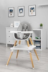 Scaun reglabil pe inaltime de masa Caretero Tuva Gray