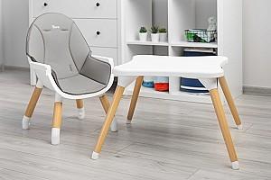 Scaun reglabil pe inaltime de masa Caretero Tuva Gray