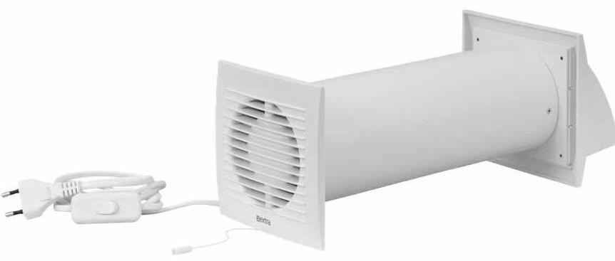 Recuperator de aer Europlast EER100S D.100 cu comutator ascuns