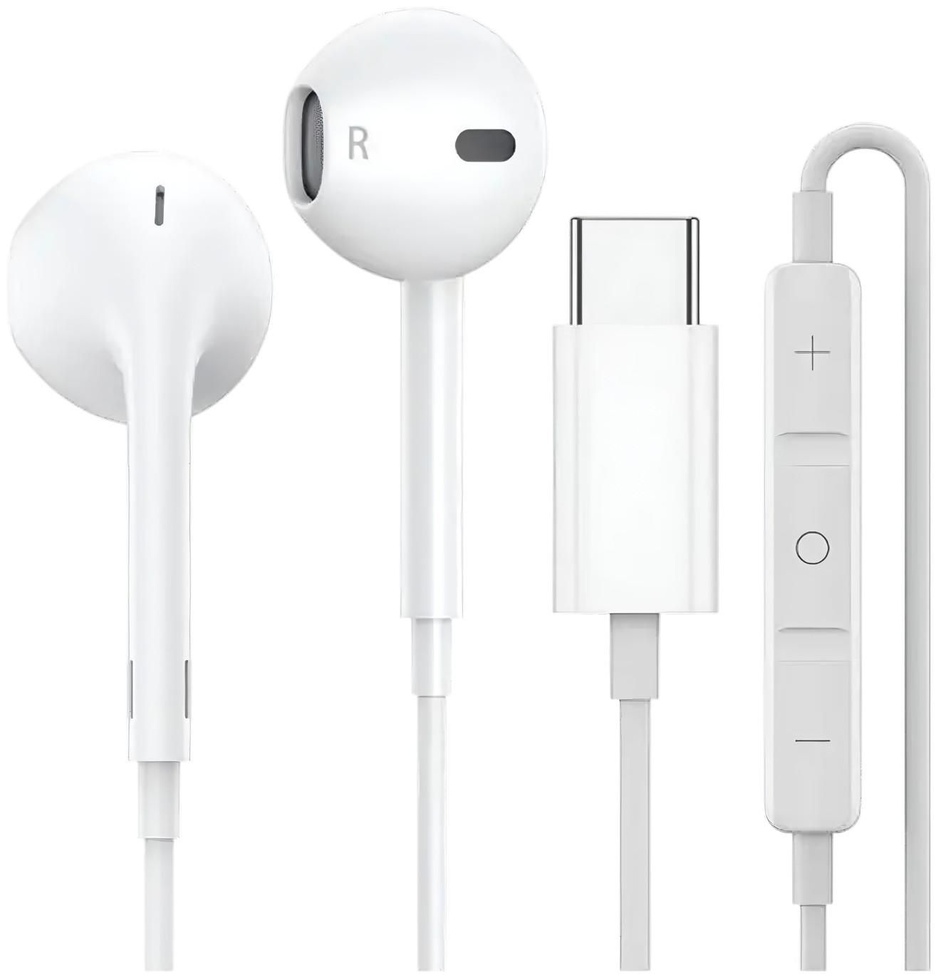 Casti Apple EarPods USB-C White
