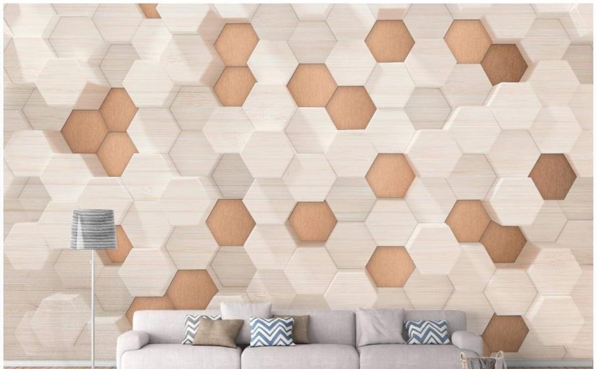 Fototapet 3d Art.Desig Hexagon