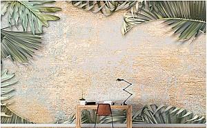 Fototapet 3d Art.Desig Frunze tropicale_2