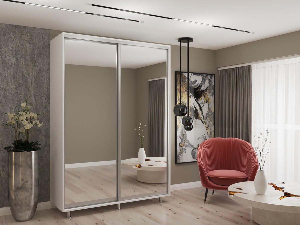 Dulap-cupe My-Style 1.5 x H2.3 m Oglinda Cenușiu