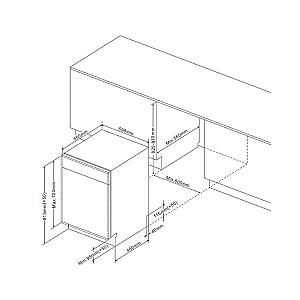 Masina de spalat vase incorporabilă Hansa ZIM634.1B