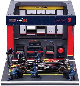 Set de jucarii BBURAGO Pit Pass Oracle Red Bull Racing RB20 (18-38453)