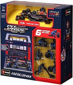 Set de jucarii BBURAGO Pit Pass Oracle Red Bull Racing RB20 (18-38453)