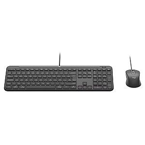 Set tastatura + Mouse Logitech Slim Wired Combo MK620 Graphite